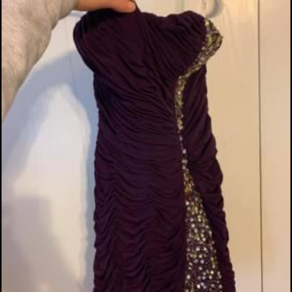 Deep purple homecoming dress